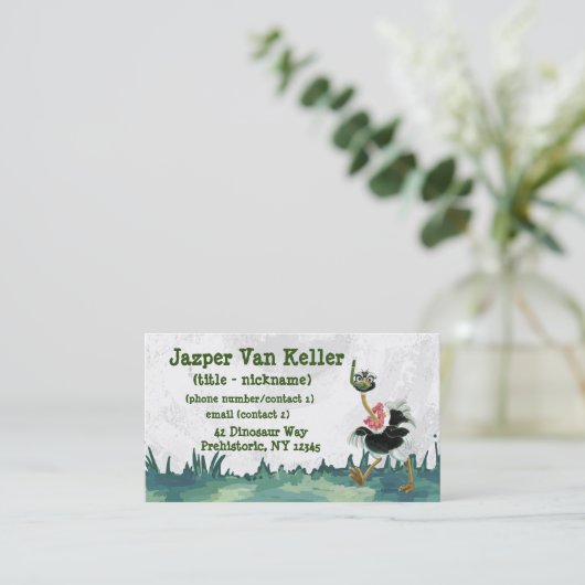 Rijst in de moeras visitekaartje (Staand voorkant)