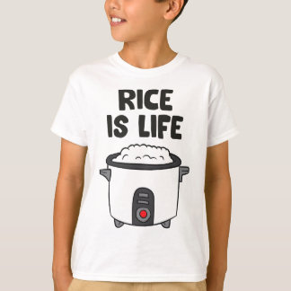 Rijst is het leven Aziatisch eten Chinese rijst li T-shirt