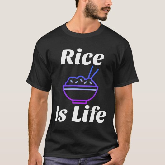 Rijst is het leven grappig Filippijnse T-shirt (Voorkant)