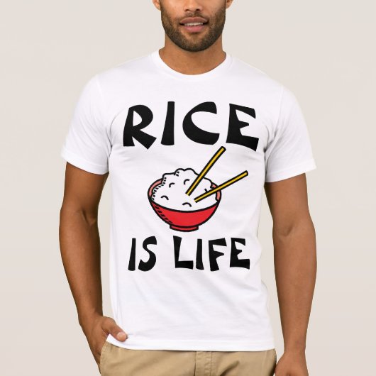 RIJST IS LEVENDE T-SHIRTS-T - SHIRTS (Voorkant)