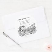 RIJST KONINGIN RONDE STICKER (Envelop)