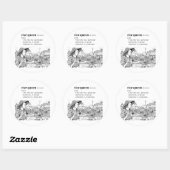 RIJST KONINGIN RONDE STICKER (Vel)