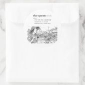 RIJST KONINGIN RONDE STICKER (Tas)