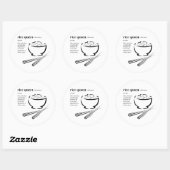 RIJST KONINGIN RONDE STICKER (Vel)