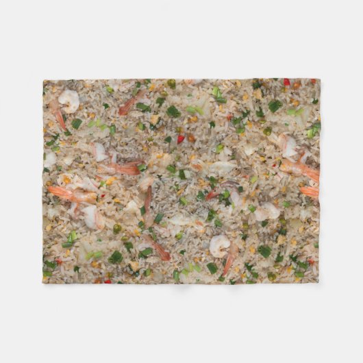 Rijst met garnaal fleece deken (Voorkant (Horizontaal))