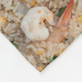 Rijst met garnaal fleece deken (Hoek)