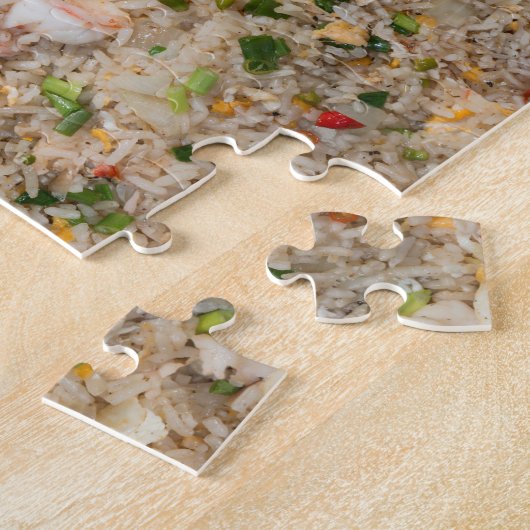 Rijst met garnaal legpuzzel (Zijkant)