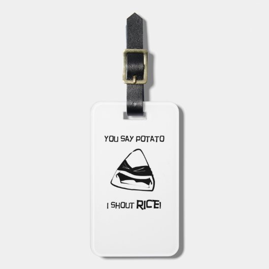 Rijst Musubi Bagagelabel (Voorkant verticaal)