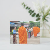 Rijst naar Monk Briefkaart (Staand voorkant)