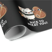 Rijst om je te bevruchten Funny Sushi Steak Pun Da Cadeaupapier (Rol Hoek)