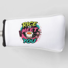 Rijst om je te ontmoeten – Cute Kawaii Sushi Desig Golfheadcover