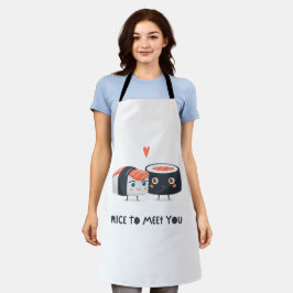 Rijst om je te ontmoeten schort
