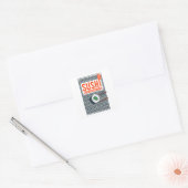 Rijst om je te ontmoeten vierkante sticker (Envelop)