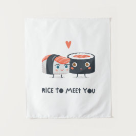 Rijst om je te ontmoeten wandkleed