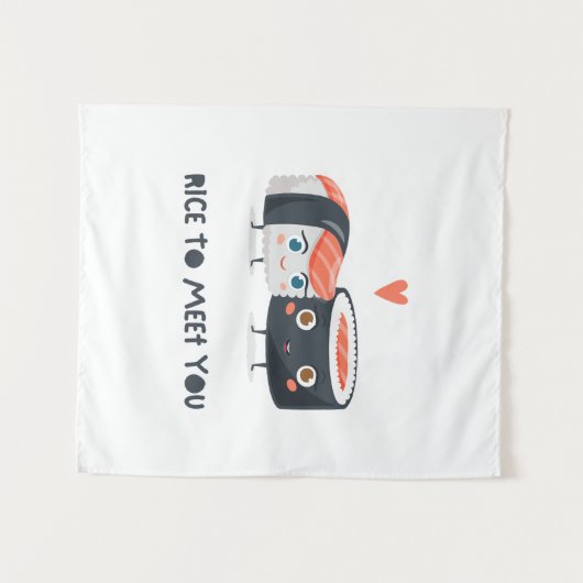 Rijst om je te ontmoeten wandkleed (Voorkant (horizontaal))