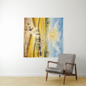 Rijst Oogst Dorps Muurkunst Wandkleed (In Situ (horizontaal))