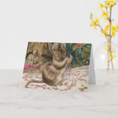 Rijst op het werk - Beatrix Potter Kaart (Gele Bloem)