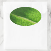 Rijst Terraces Yamada's rijstvelden Japan Ovale Sticker (Tas)