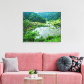 Rijst terraslandschap, Filipijnen Canvas Afdruk (Insitu (Woonkamer))