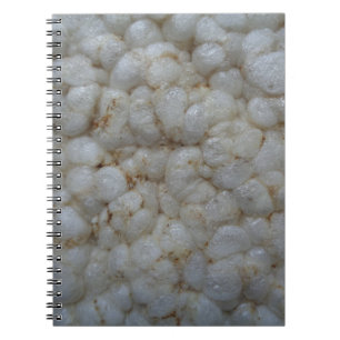 RijstCake, gezond voedsel, witte snack Notitieboek