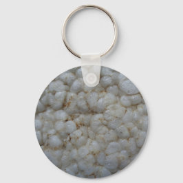 RijstCake, gezond voedsel, witte snack Sleutelhanger