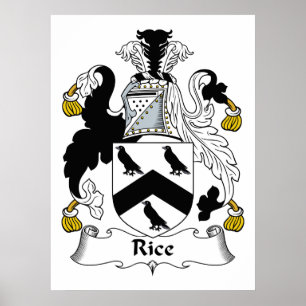 Rijstfamilie Crest Poster