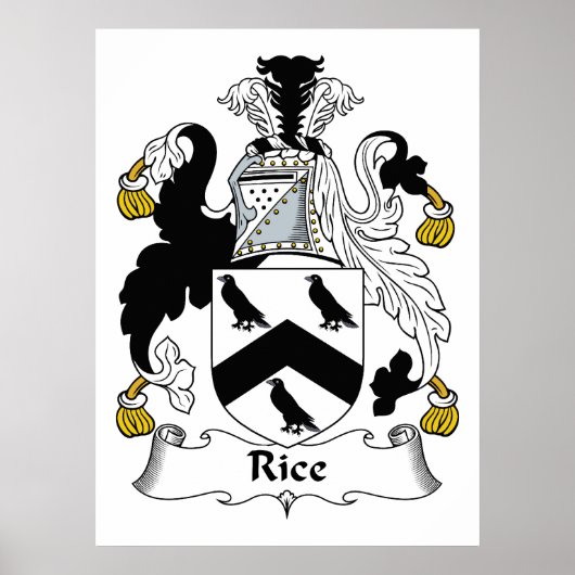 Rijstfamilie Crest Poster (Voorkant)