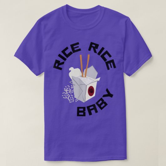 Rijstijs Baby-Takeout Bo Rice Chopsticks Aziatisch T-shirt (Design voorkant)