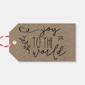 Rijstland kerstkraft op maat cadeaulabel (Achterkant Horizontaal)