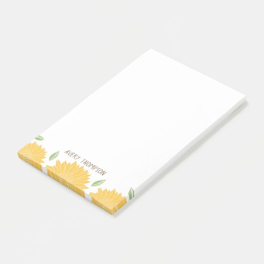 Rijstland - Zonnebloemen op maat Post-it® Notes (Schuin)