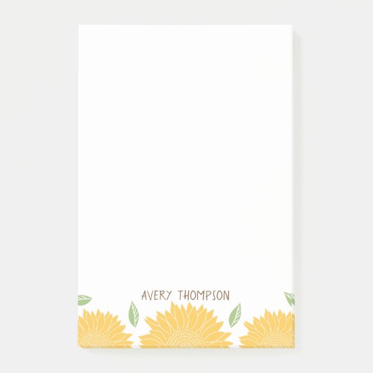 Rijstland - Zonnebloemen op maat Post-it® Notes (Voorkant)