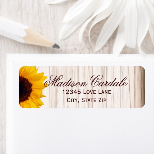 Rijstland - Zonnebloemidentificatielabels Etiket (Insitu)