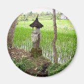 Rijstpadie, Temple, Ubud Bali, Indonesië Magneet (Voorkant)