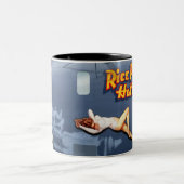 Rijstpattie B-24-nose kunst ( smeltkroes) Tweekleurige Koffiemok (Center)