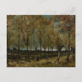 Rijstrook met populieren bij Nuenen - Van Gogh - c Briefkaart
