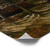 Rijstrook met populieren bij Nuenen - Van Gogh - c Poster (Hoek)