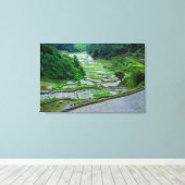 Rijstterrassen van Banaue, Luzon Canvas Afdruk (Insitu (Houten vloer))