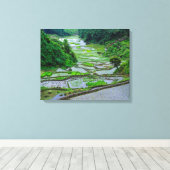 Rijstterrassen van Banaue, Luzon Canvas Afdruk (Insitu (Houten vloer))