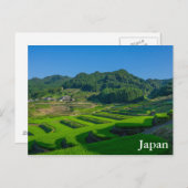 rijstveld in Japan Briefkaart (Voorkant / Achterkant)