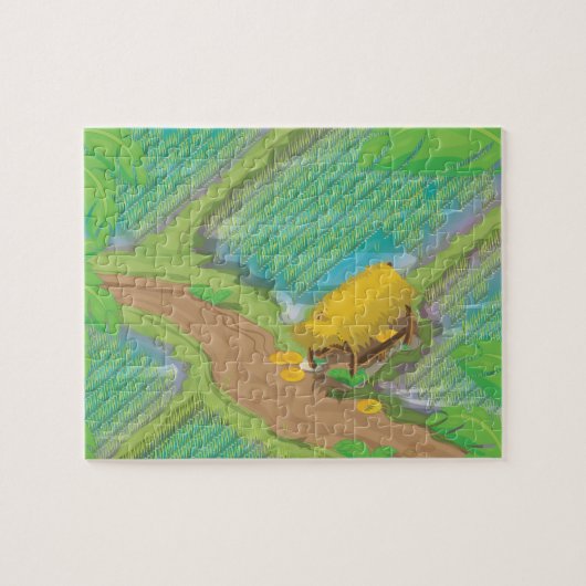 Rijstveld Legpuzzel (Horizontaal)