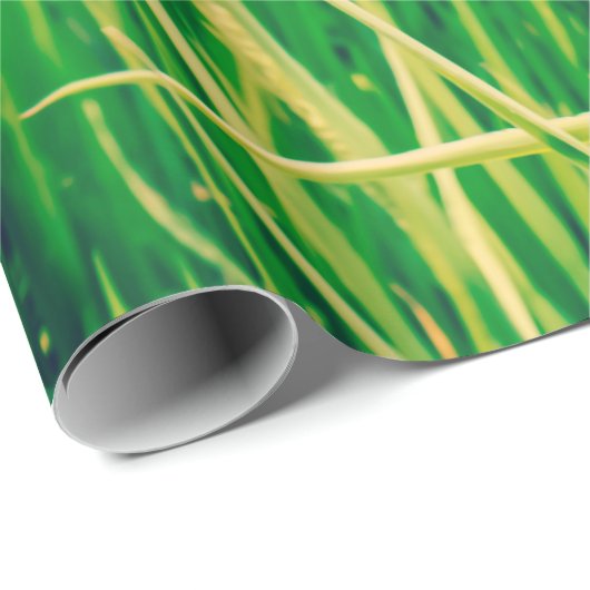 Rijstveld op het platteland en verse,  styleabstr cadeaupapier (Rol Hoek)