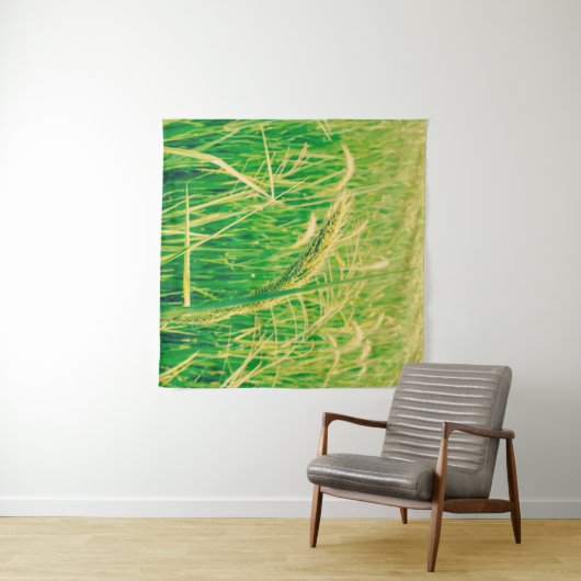 Rijstveld op het platteland en verse, styleabstr wandkleed (In Situ (horizontaal))