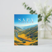 Rijstvelden in Sapa, Vietnam Briefkaart (Staand voorkant)
