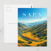 Rijstvelden in Sapa, Vietnam Briefkaart (Voorkant / Achterkant)