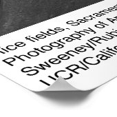 Rijstvelden, Sacramento Valley, door Ansel Adams Poster (Hoek)