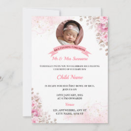 Rijstvoedingsuitnodiging, Annaprashan Kaart