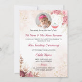 Rijstvoedingsuitnodiging, Annaprashan Kaart (Voorkant)