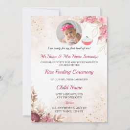 Rijstvoedingsuitnodiging, Annaprashan Kaart