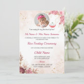 Rijstvoedingsuitnodiging, Annaprashan Kaart (Staand voorkant)