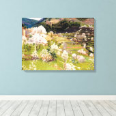 Rijtentuin in Mallorca (door Santiago Rusiñol) Canvas Afdruk (Insitu (Houten vloer))